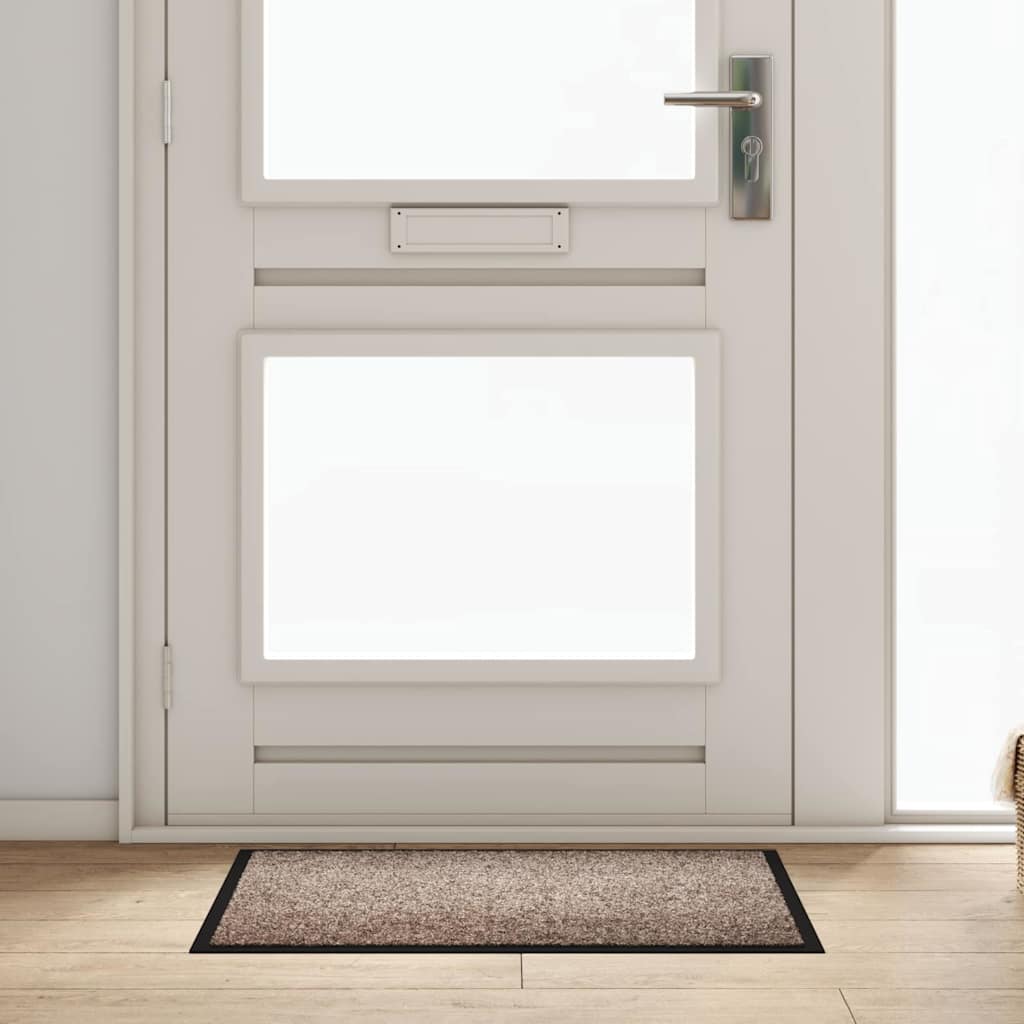 Fußmatte Beige 80 x 60 x 1,2 cm Teddystoff