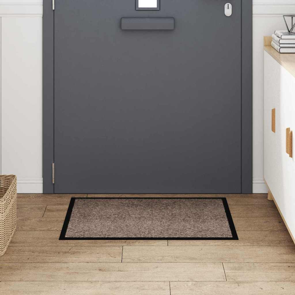 Fußmatte Beige 80 x 60 x 1,2 cm Teddystoff