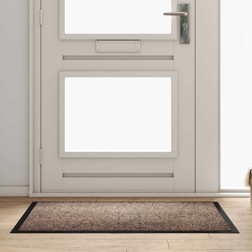 Fußmatte Beige 120 x 80 x 1,2 cm Teddystoff