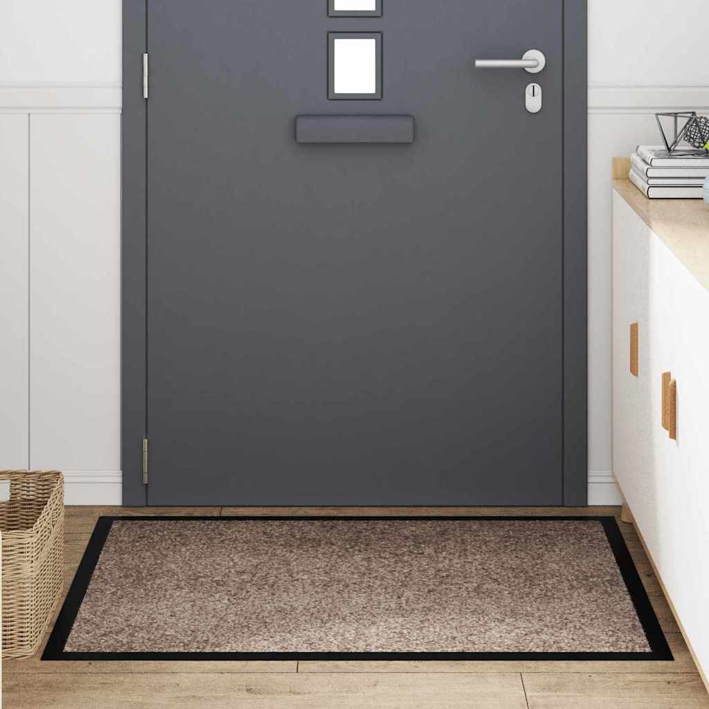 Fußmatte Beige 120 x 80 x 1,2 cm Teddystoff