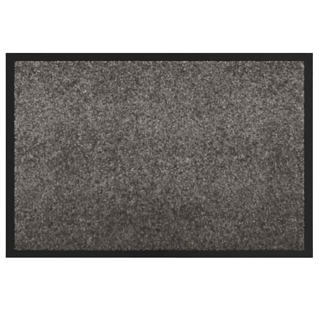 Fußmatte Hellgrau 120 x 80 x 1,2 cm Teddystoff
