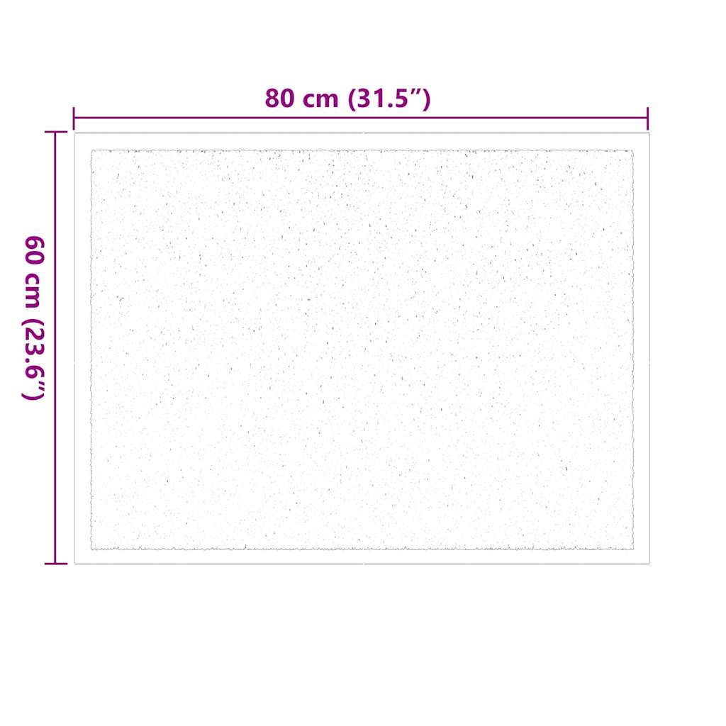 Fußmatte Bordeaux 80 x 60 x 1,2 cm Teddystoff