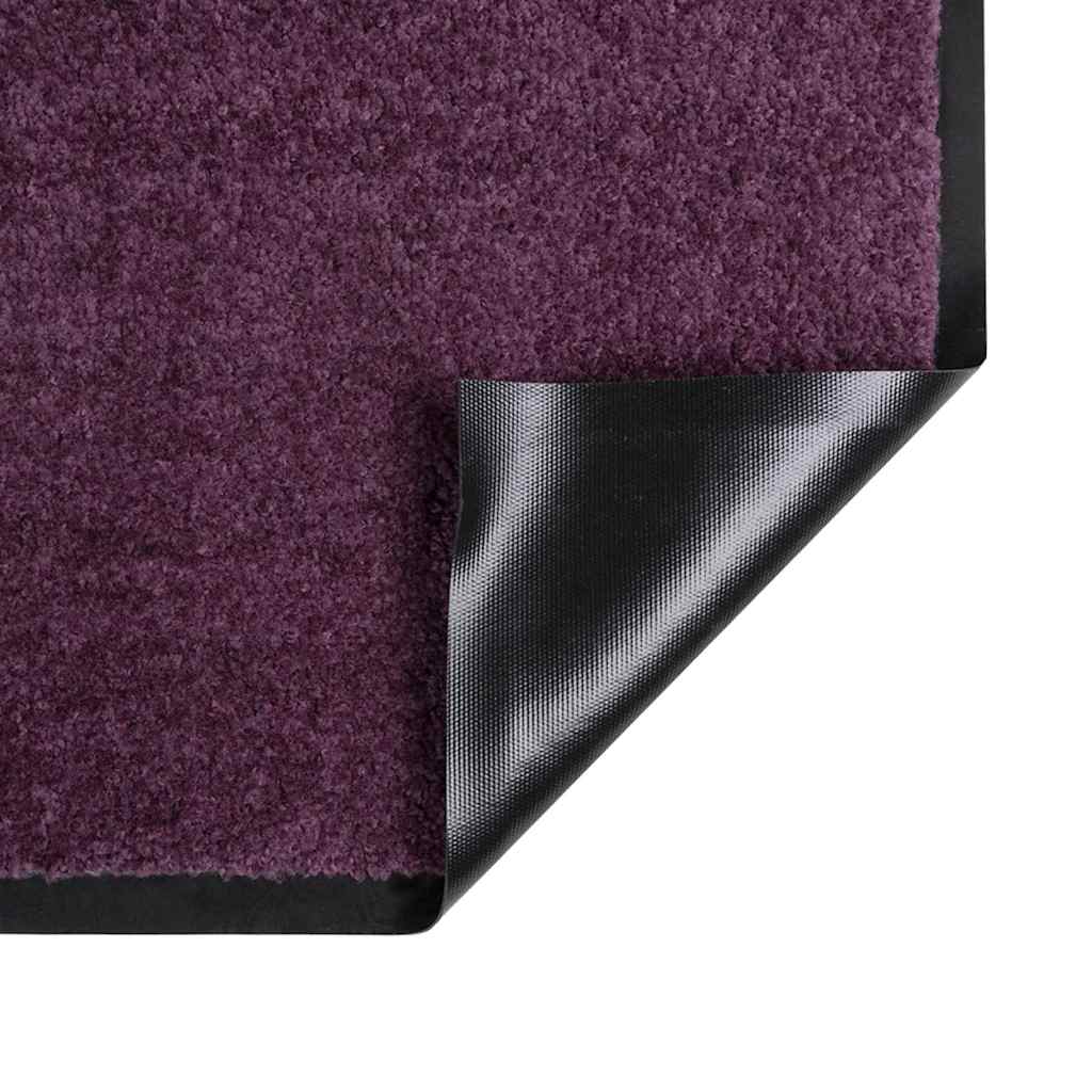 Fußmatte Bordeaux 120 x 80 x 1,2 cm Teddystoff