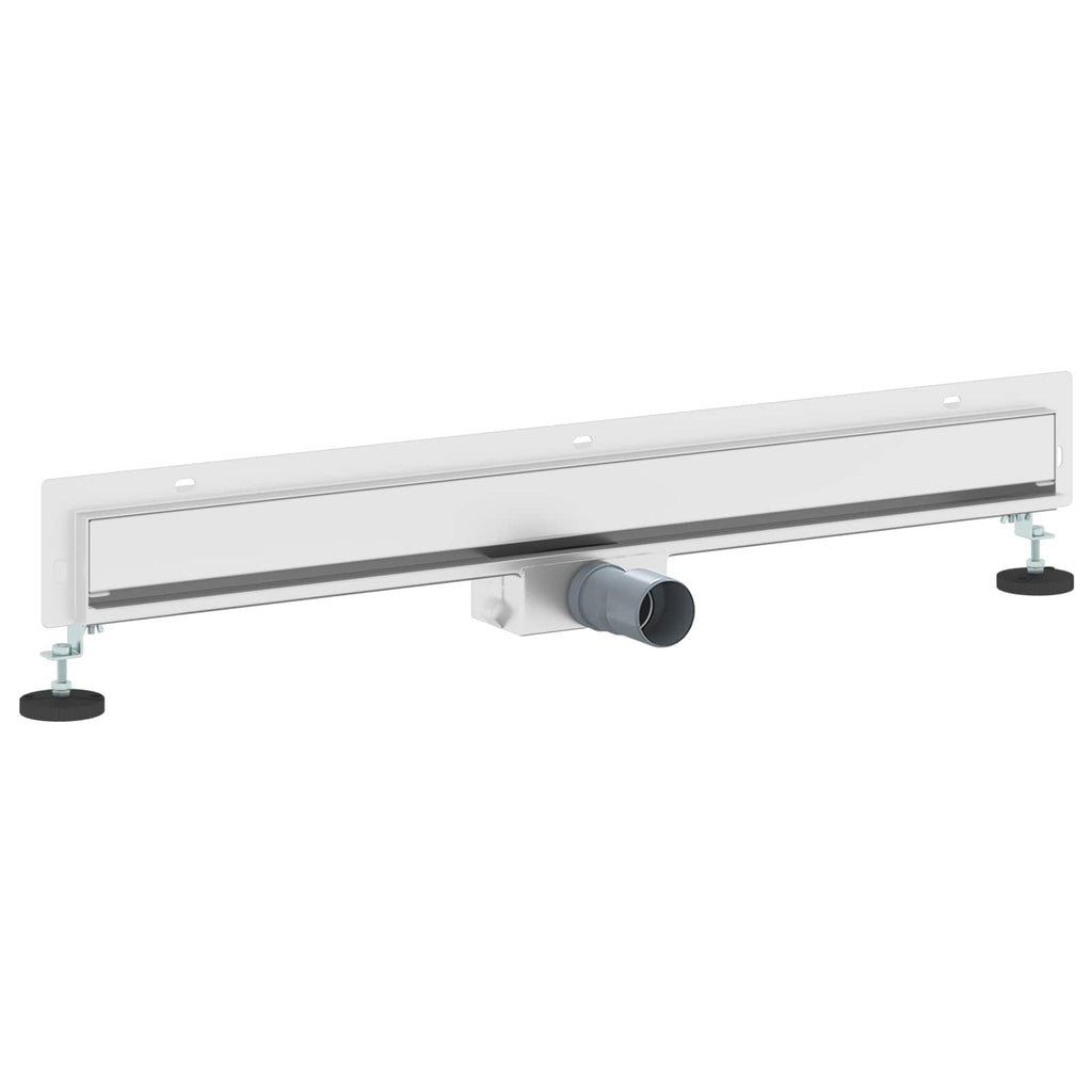 Wandmontierter Duschablauf Silber 80 cm Edelstahl 304