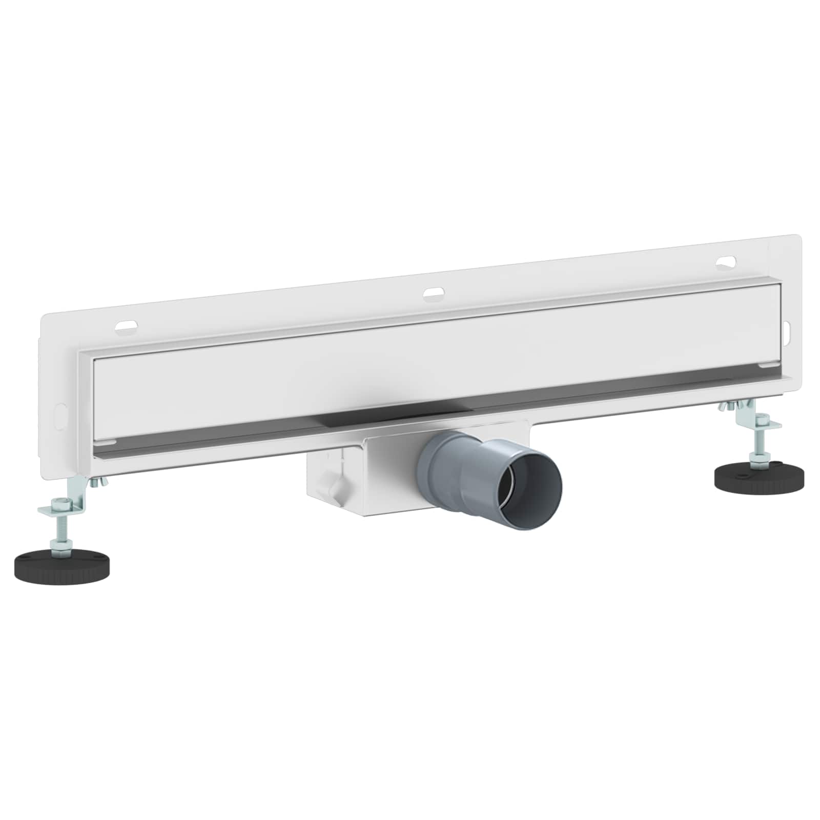 Wandmontierter Duschablauf Silber 50 cm Edelstahl 304