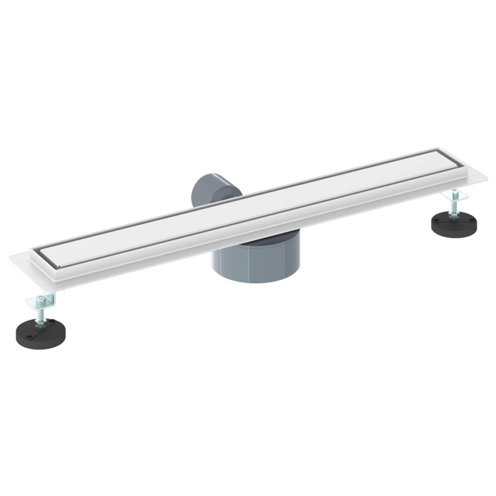 Duschablauf 2-in-1 mit 360° Siphon Silber 60 cm Edelstahl 304