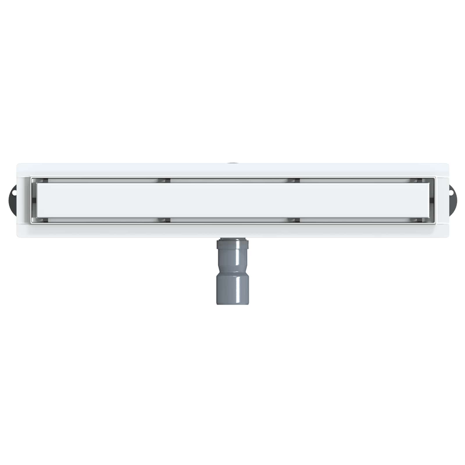 Duschablauf 2-in-1 mit 360° Siphon Silber 60 cm Edelstahl 304
