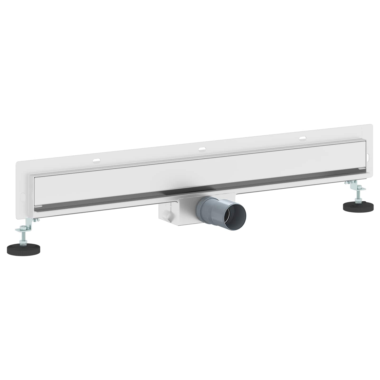 Wandmontierter Duschablauf Silber 70 cm Edelstahl 304