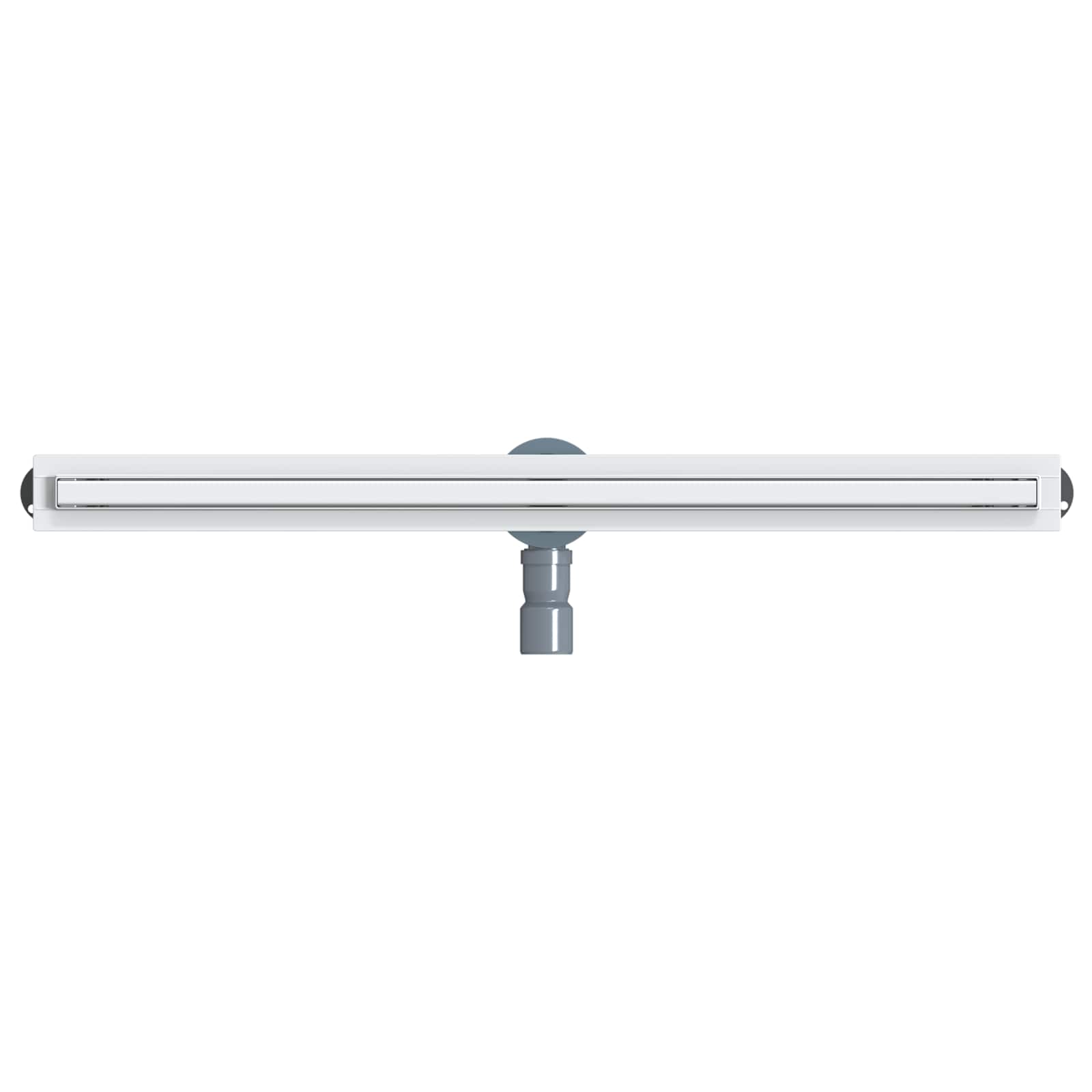 360° Duschablauf mit slim Modell Silber 90 cm Edelstahl 304