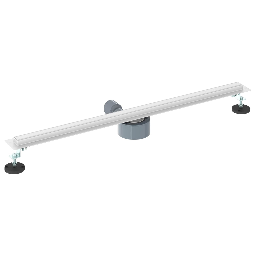 360° Duschablauf mit slim Modell Silber 80 cm Edelstahl 304