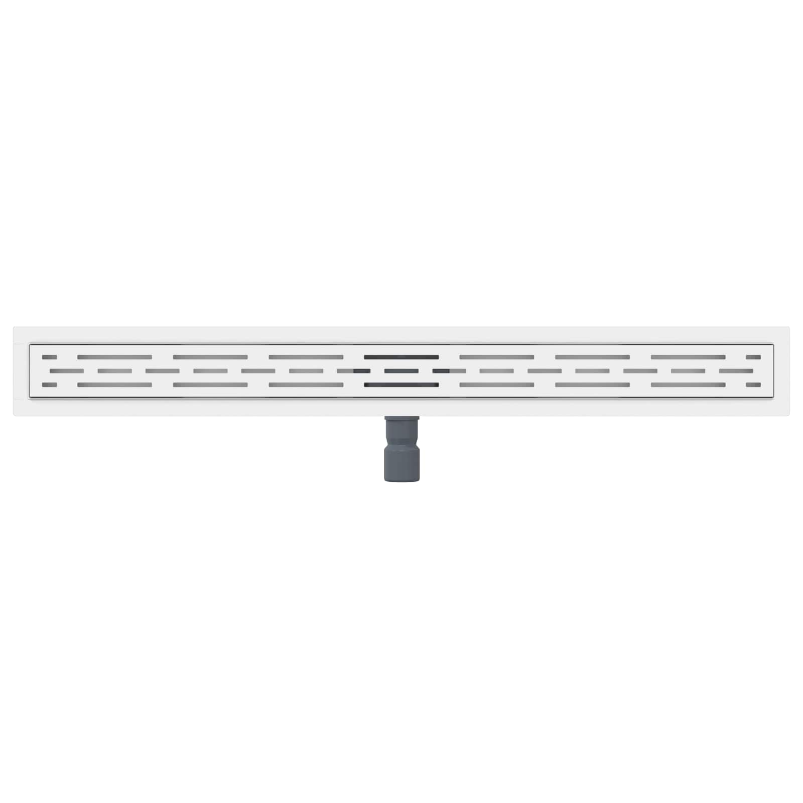 Duschabfluss mit Liniendesign Silber 90 cm Edelstahl 304