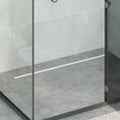 360° Duschablauf mit slim Modell Silber 100 cm Edelstahl 304