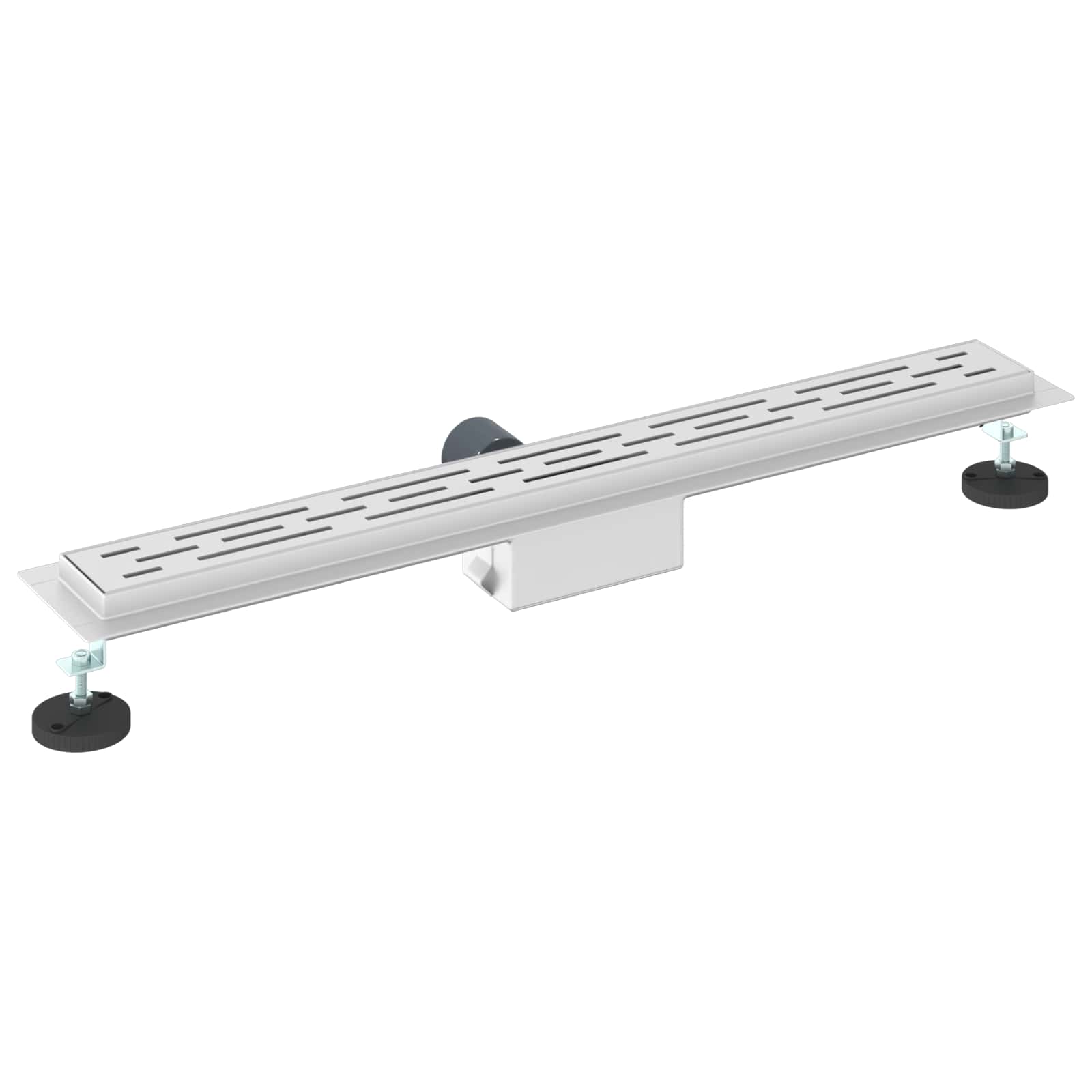 Duschabfluss mit Liniendesign Silber 70 cm Edelstahl 304