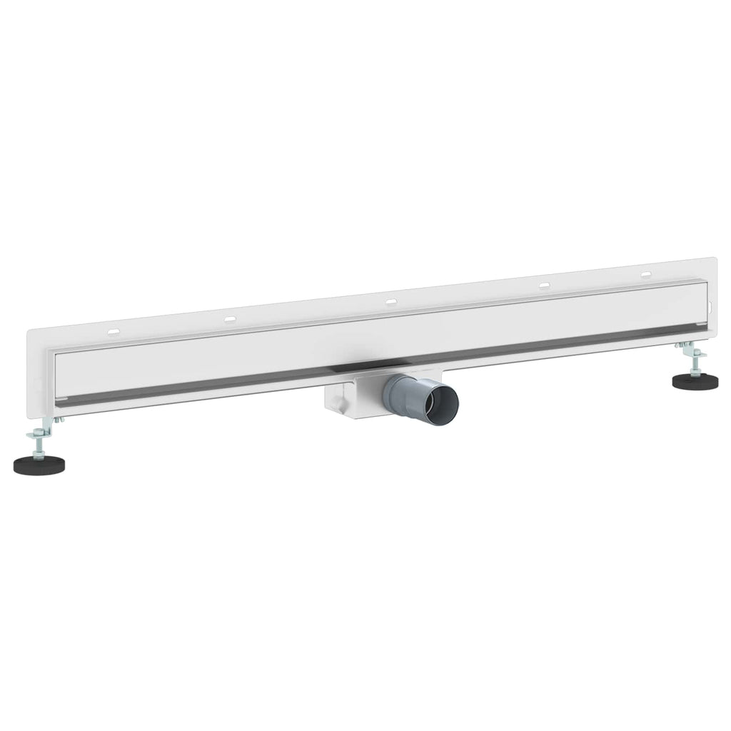 Wandmontierter Duschablauf Silber 90 cm Edelstahl 304