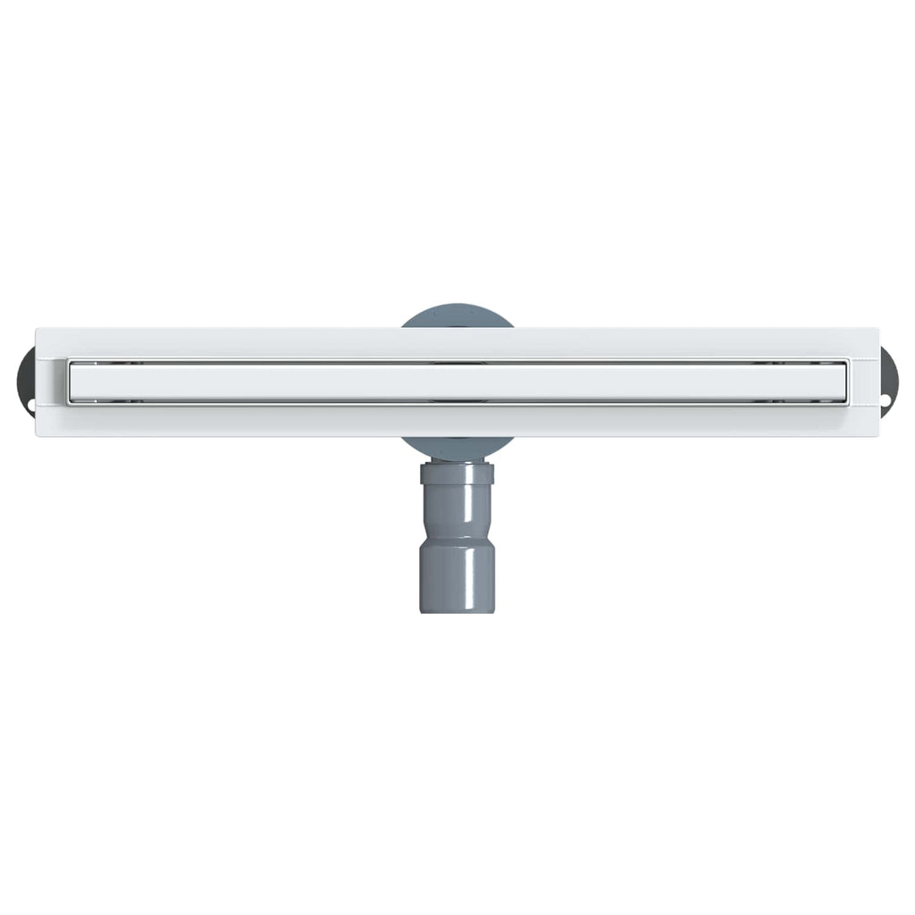 360° Duschablauf mit slim Modell Silber 50 cm Edelstahl 304