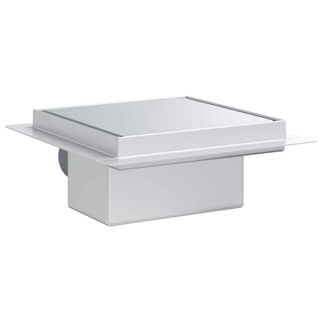 2 in 1 Duschabfluss Silber 15 x 15 cm Edelstahl 304
