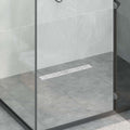 Duschabfluss mit Liniendesign Silber 50 cm Edelstahl 304