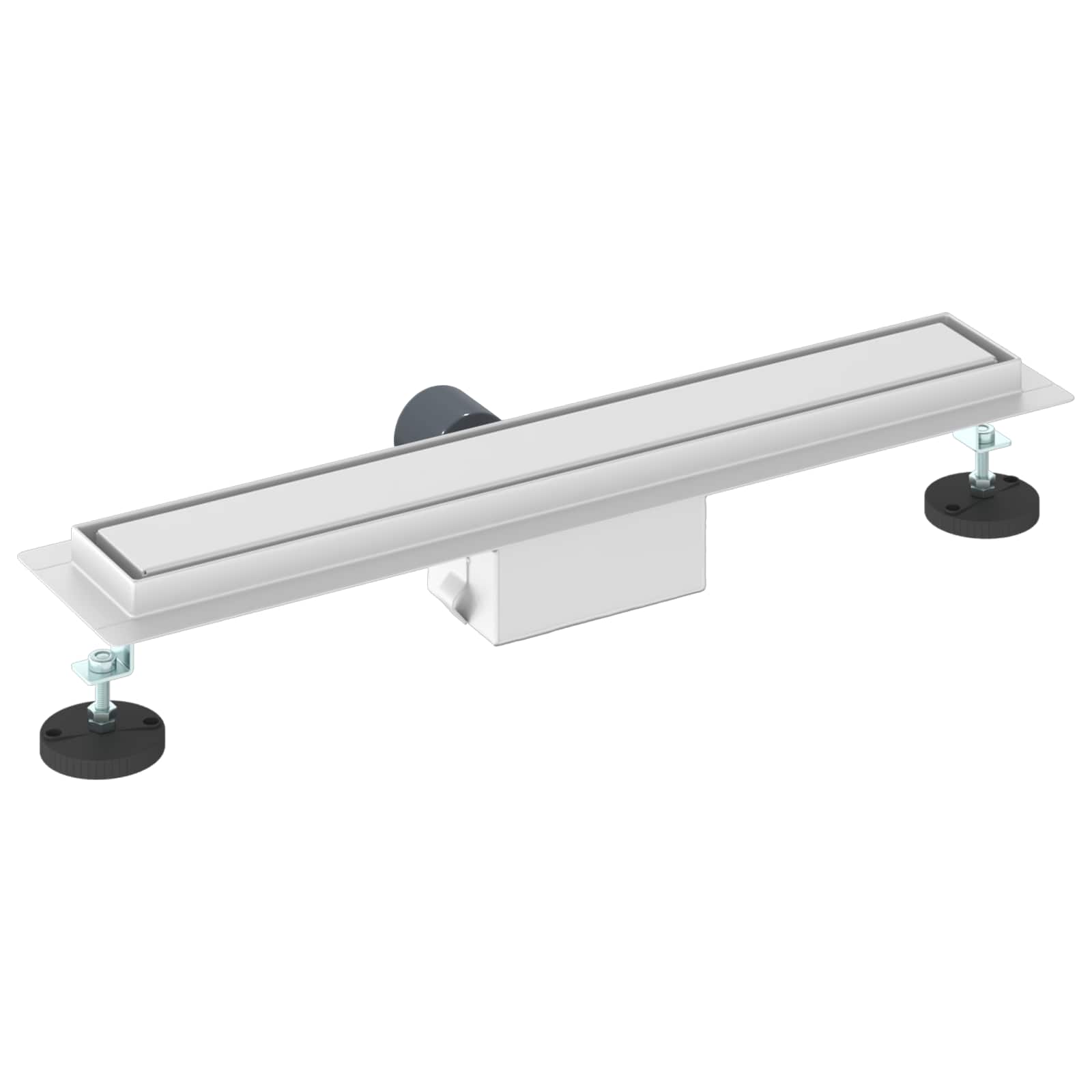 2 in 1 Duschabfluss Silber 60 cm Edelstahl 304