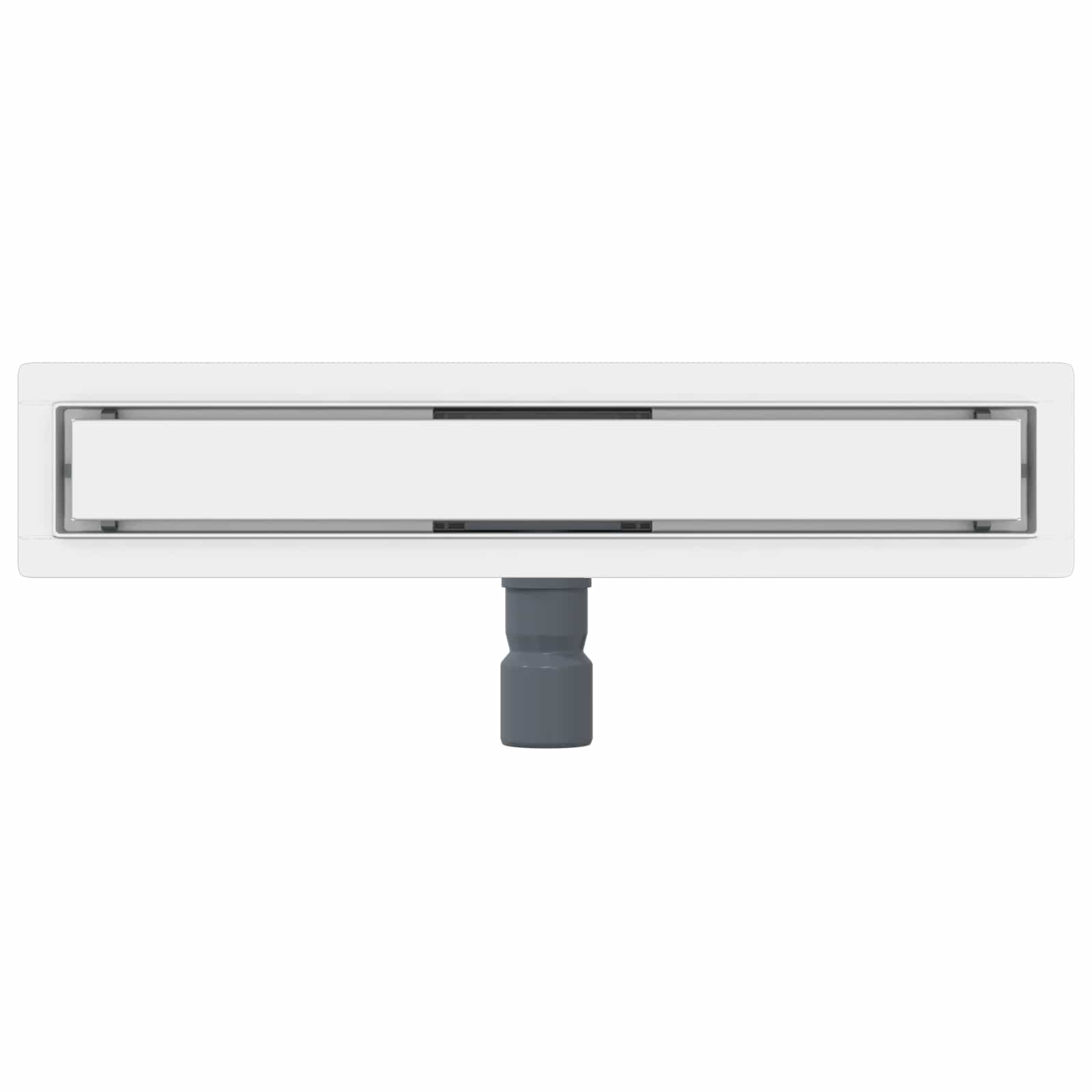 2 in 1 Duschabfluss Silber 60 cm Edelstahl 304