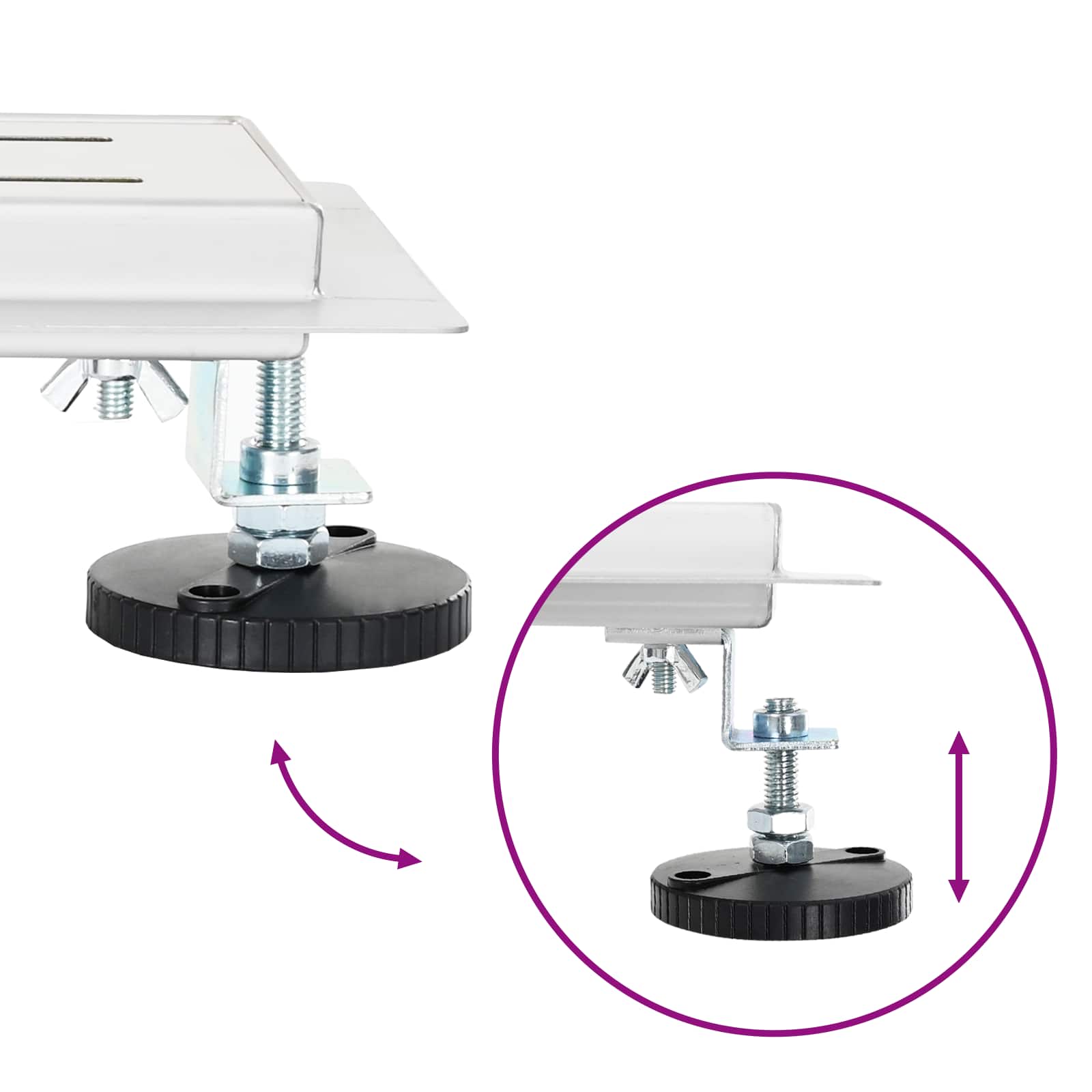 Duschabfluss mit Glashülle und 360° Siphon Silber 80 cm