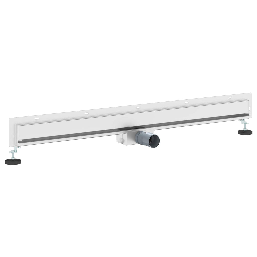 Wandmontierter Duschablauf Silber 100 cm Edelstahl 304