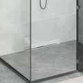 Wandmontierter Duschablauf Silber 60 cm Edelstahl 304