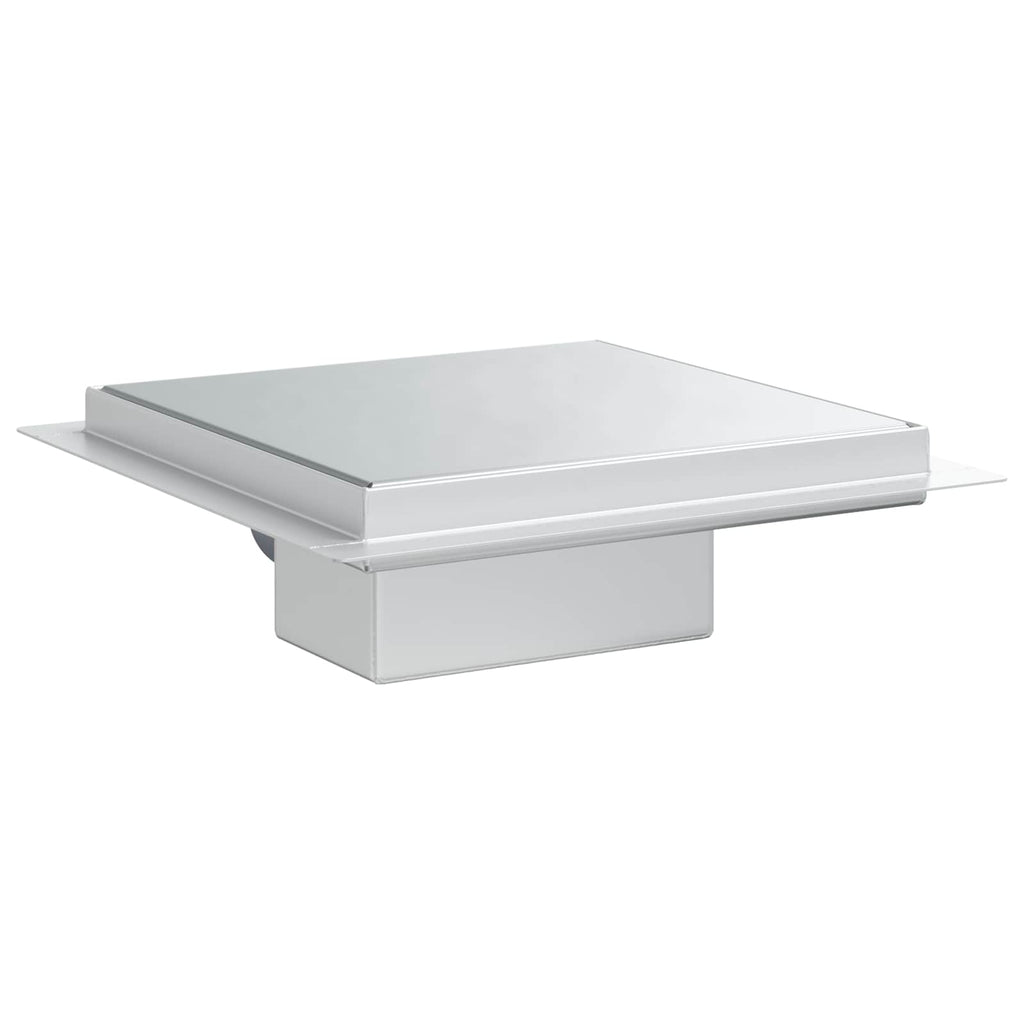 2 in 1 Duschabfluss Silber 20 x 20 cm Edelstahl 304