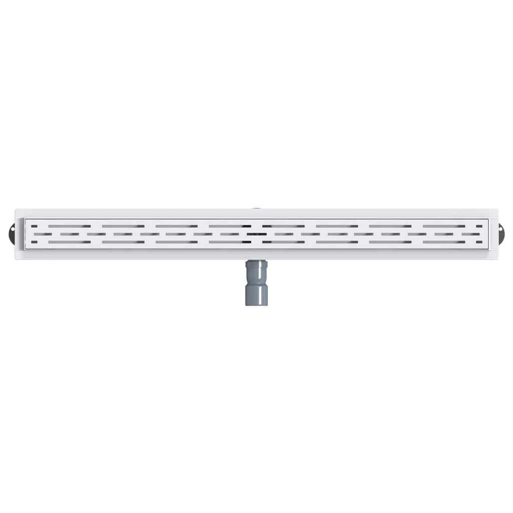 Duschabfluss mit Glashülle und 360° Siphon Silber 100 cm