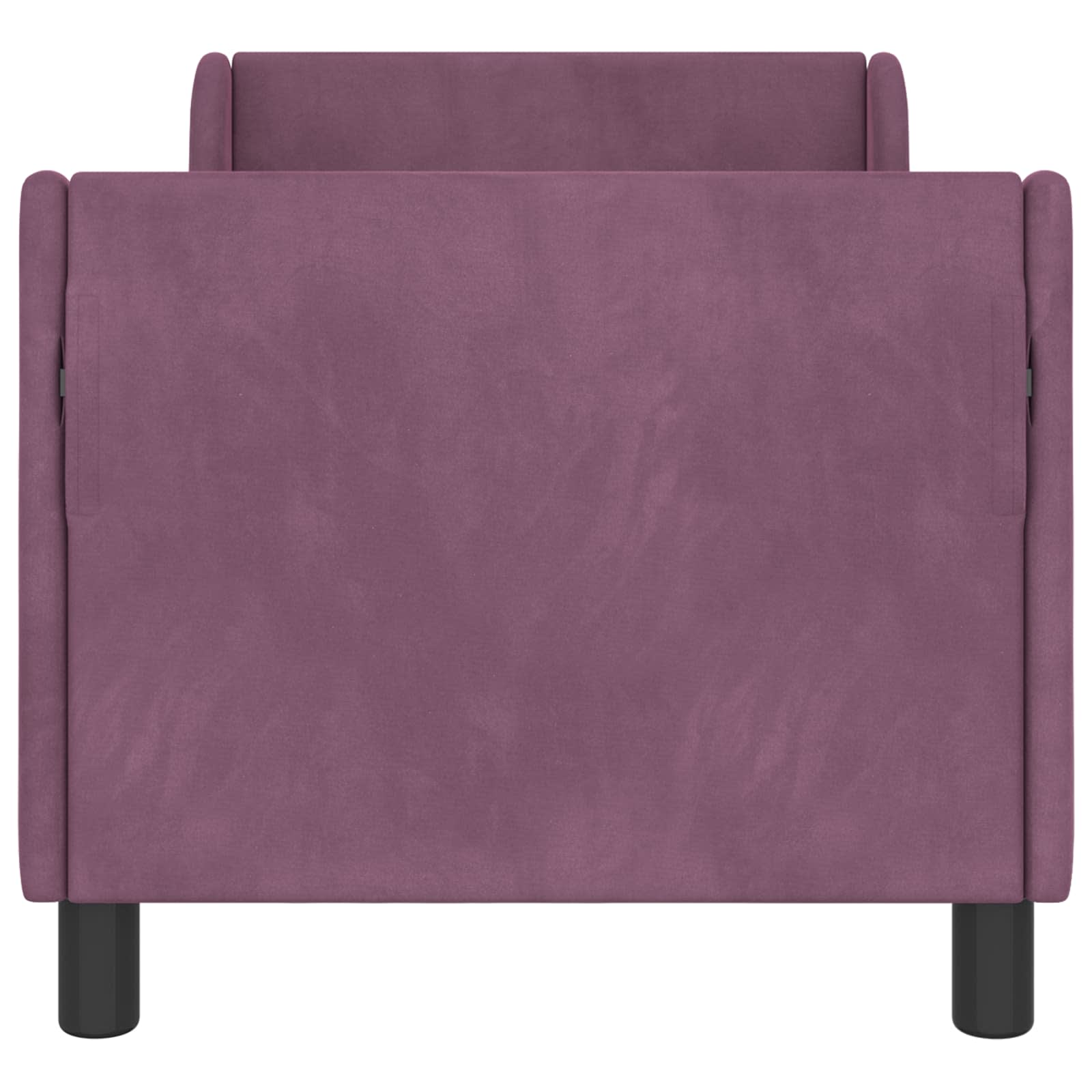 Kinderbettgestell mit Kopfteil Lila 70 x 140 cm Samt