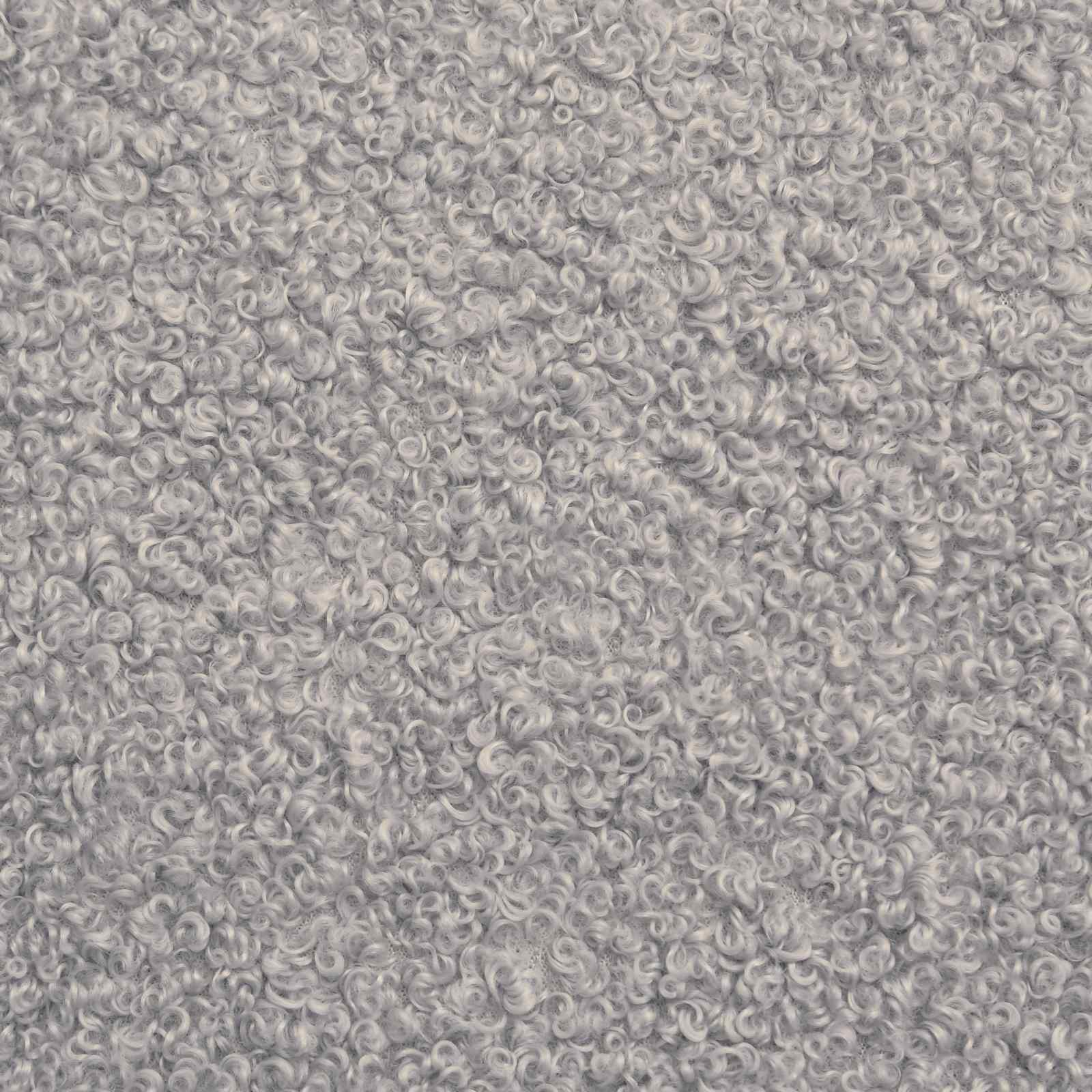 Kinderbettgestell mit Kopfteil Hellgrau 80 x 200 cm Bouclé