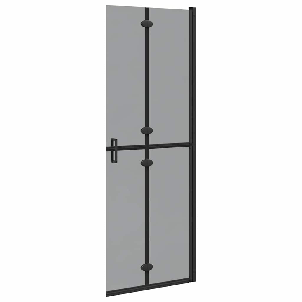 Walk-In Duschwand Schwarz 70 x 6,5 x 190 cm