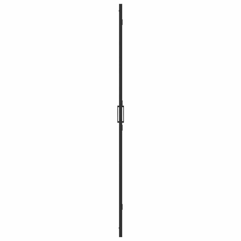 Walk-In Duschwand Schwarz 70 x 6,5 x 190 cm