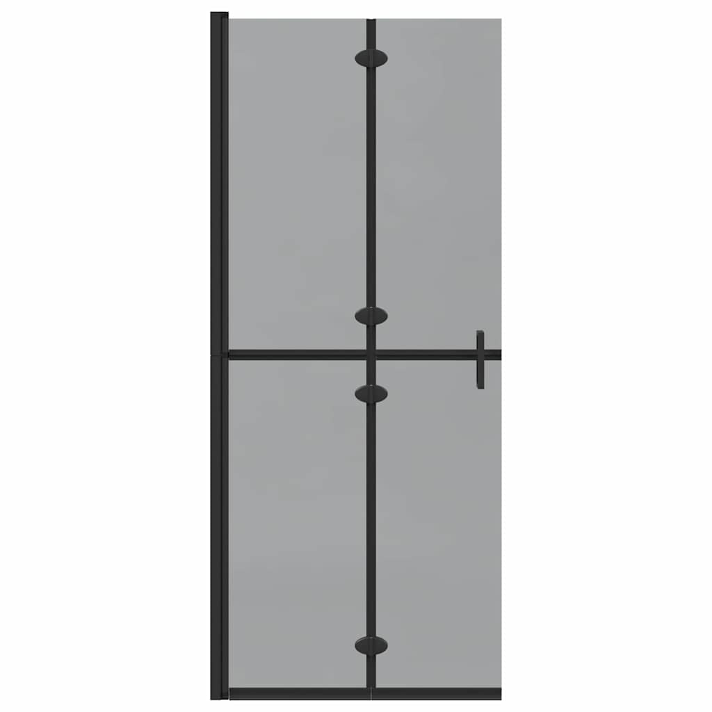 Walk-In Duschwand Schwarz 80 x 6,5 x 190 cm