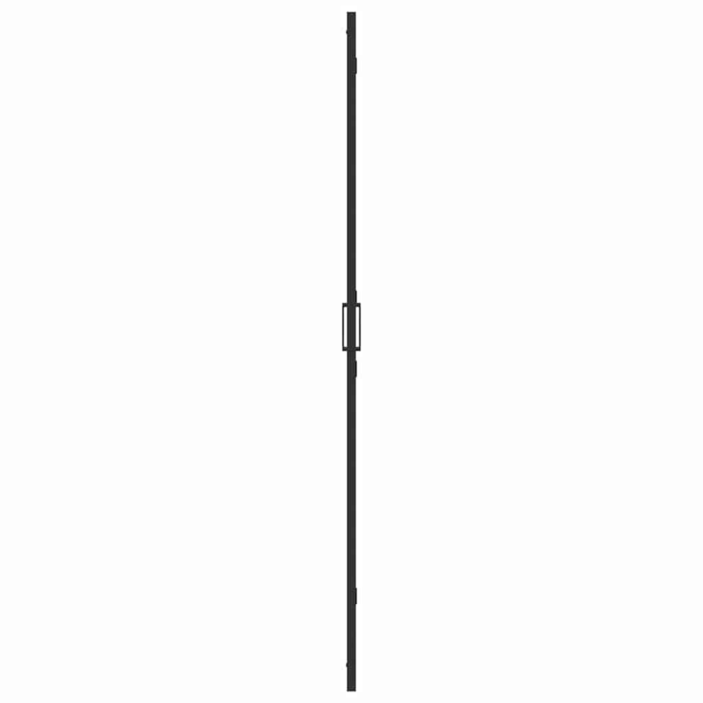 Walk-In Duschwand Schwarz 90 x 6.5 x 190 cm