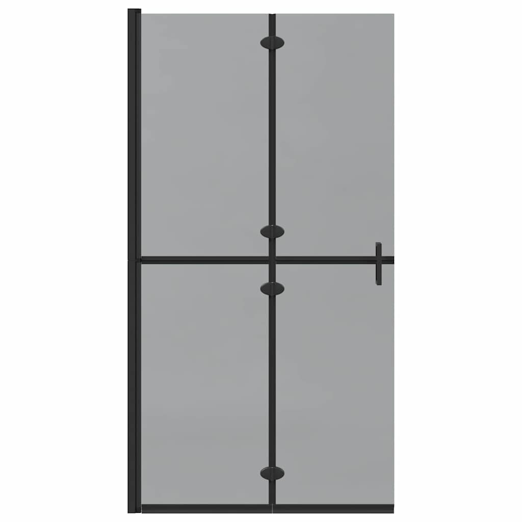 Walk-In Duschwand Schwarz 100 x 6,5 x 190 cm