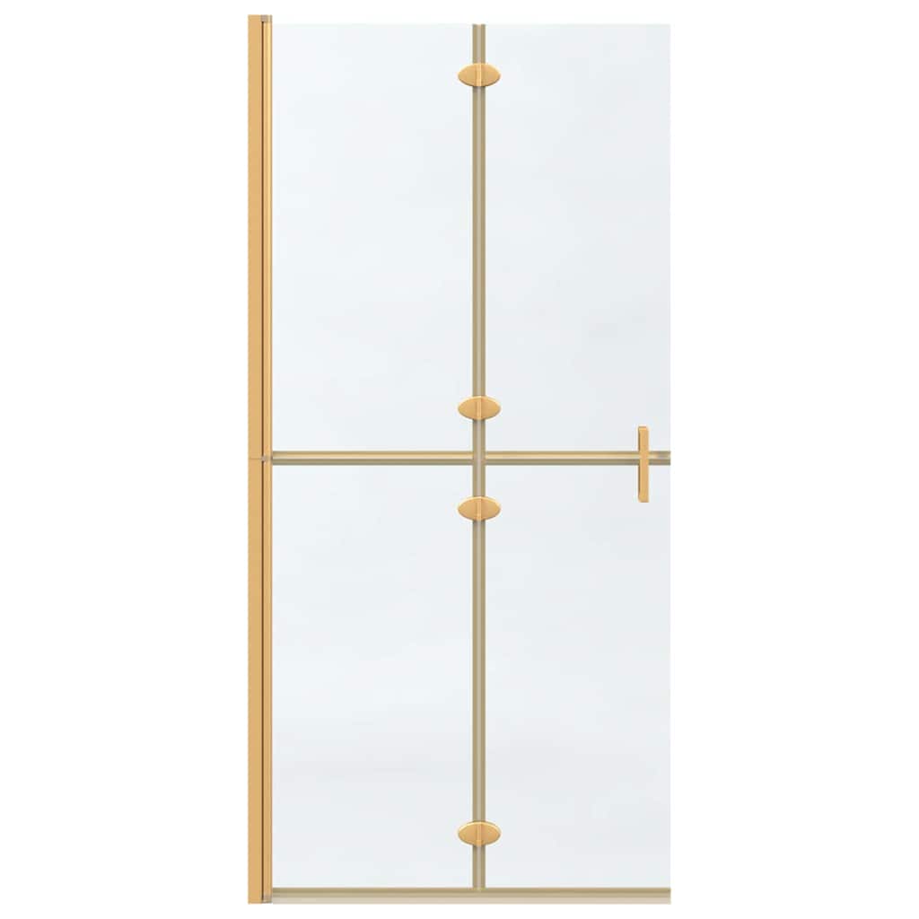 Walk-In Duschwand Gold 90 x 6.5 x 190 cm