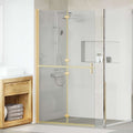 Walk-In Duschwand Gold 110 x 6,5 x 190 cm