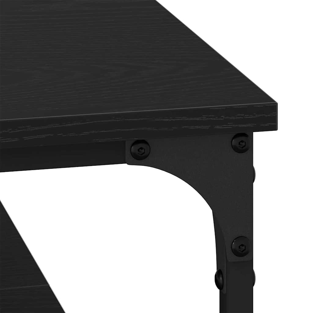 Couchtisch Schwarz Eichen-Optik 100 x 100 x 40 cm Holzwerkstoff