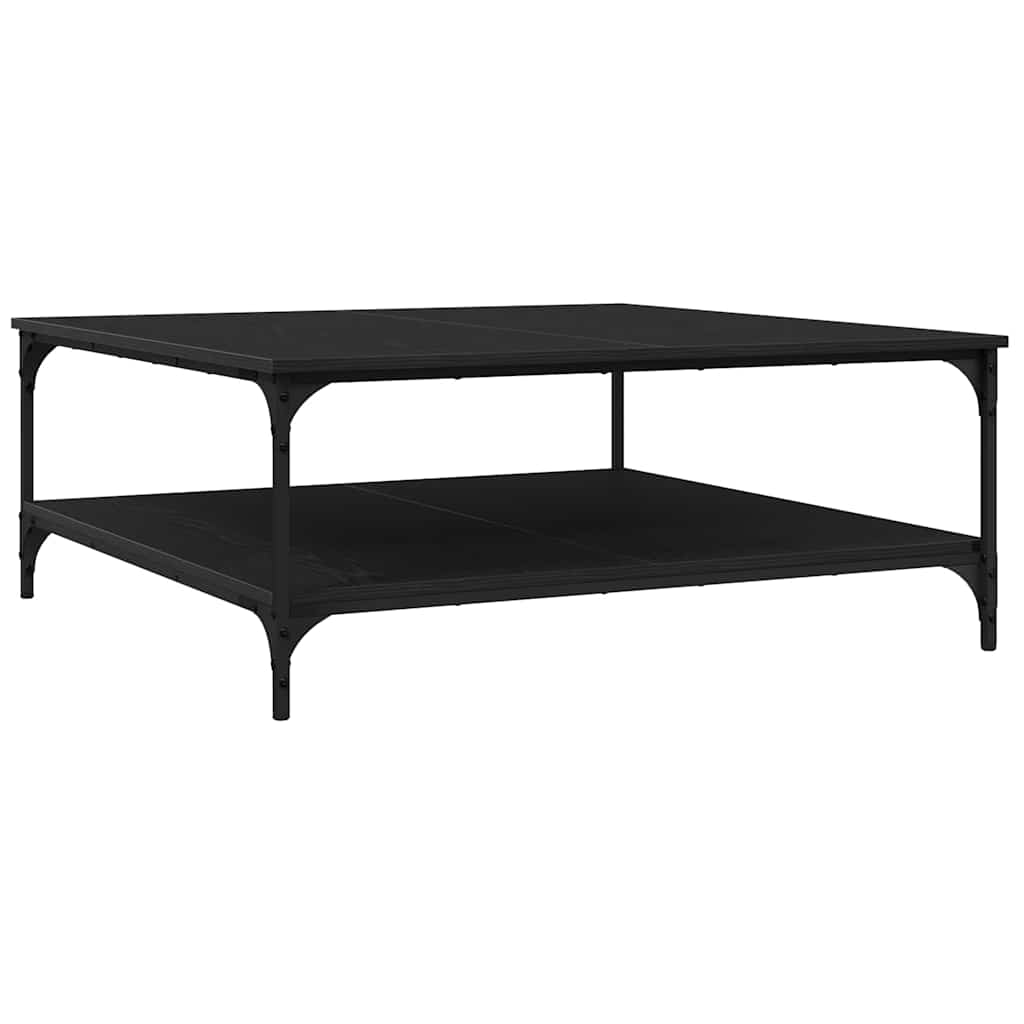 Couchtisch Schwarz Eichen-Optik 100 x 100 x 40 cm Holzwerkstoff