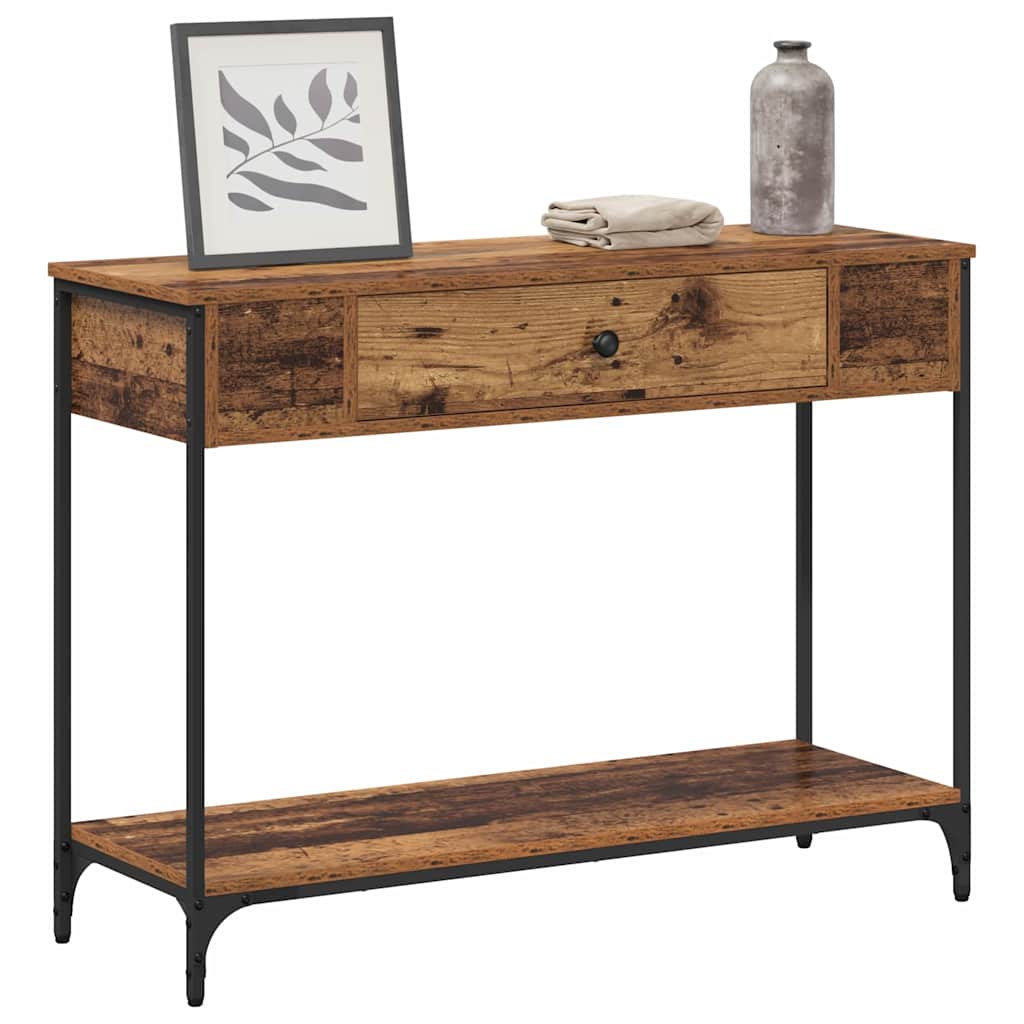 Konsolentisch Altholz 100 x 34.5 x 75 cm Holzwerkstoff
