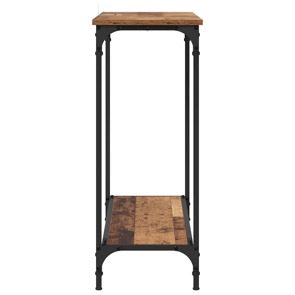 Konsolentisch Altholz 101 x 30.5 x 75 cm Holzwerkstoff