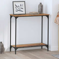 Konsolentisch mit Regal Altholz 75 x 30.5 x 75 cm Holzwerkstoff