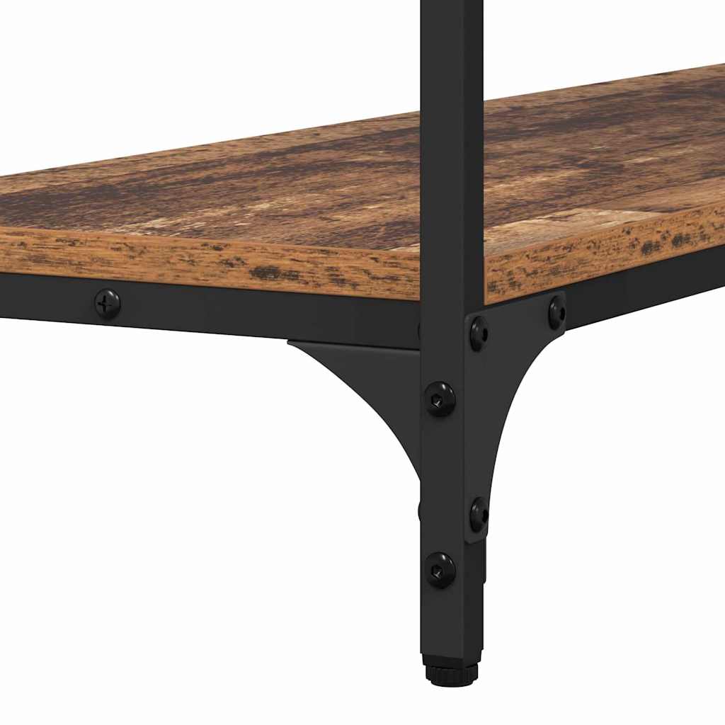 Konsolentisch mit Regal Altholz 100 x 29 x 75 cm Holzwerkstoff