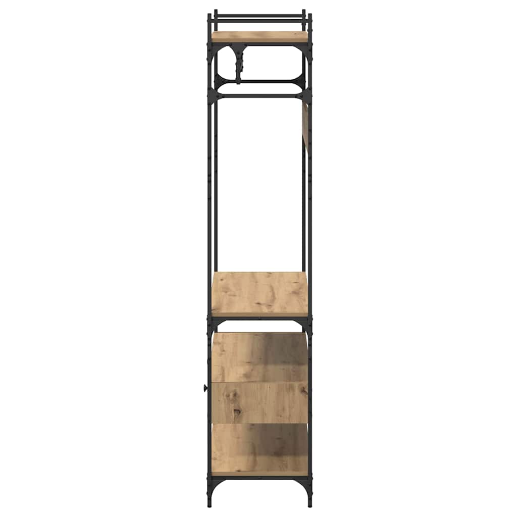 Kleiderschrank Artisan-Eiche 89 x 39 x 184.5 cm Holzwerkstoff