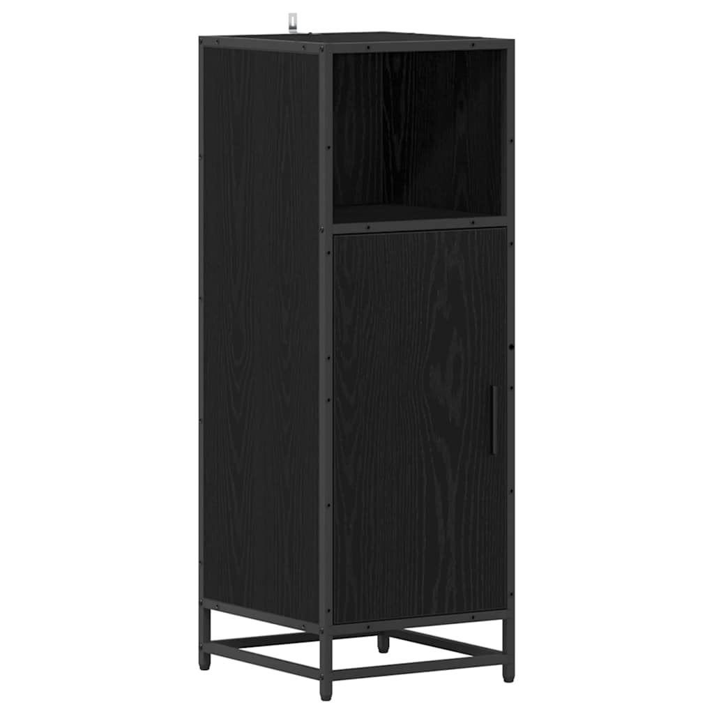 Badezimmermöbel-Set Schwarz Eichen-Optik 35 x 37,5 x 100 cm