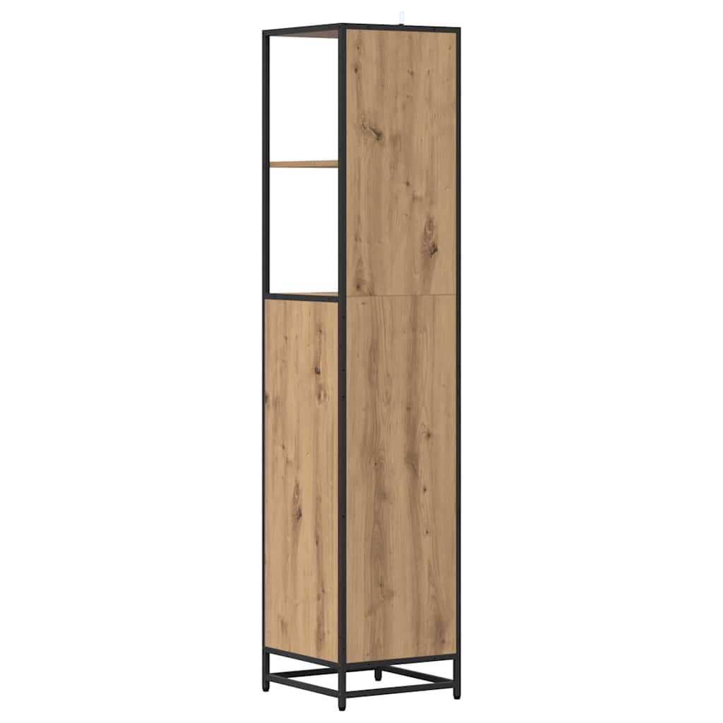 Badezimmermöbel-Set mit Regal Artisan-Eiche 35 x 37,5 x 166 cm