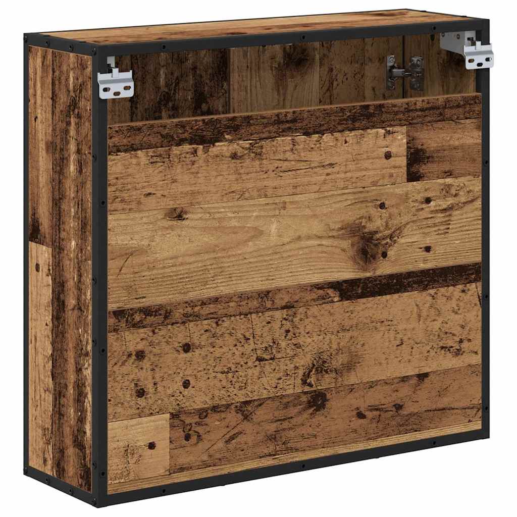 Wandregal mit Regal Wandmontiert Altholz 65 x 20 x 60 cm