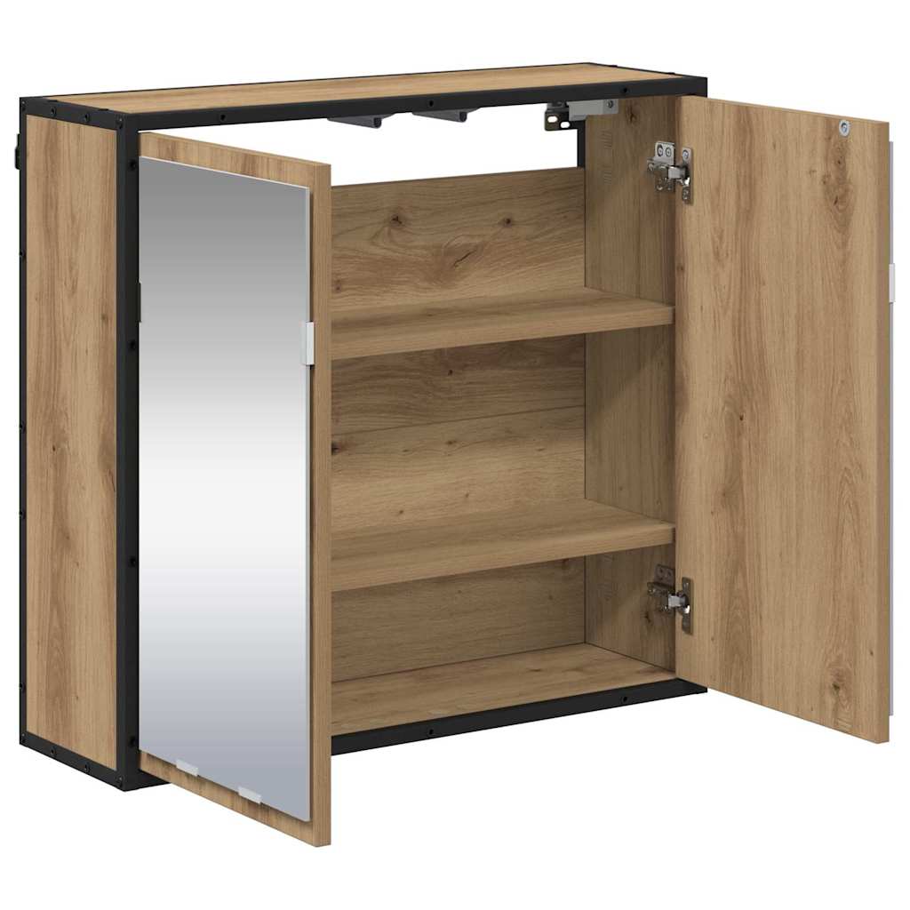 Wandregal mit Regal Wandmontiert Artisan-Eiche 65 x 20 x 60 cm
