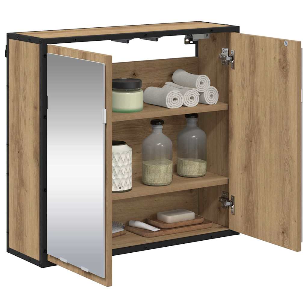 Wandregal mit Regal Wandmontiert Artisan-Eiche 65 x 20 x 60 cm
