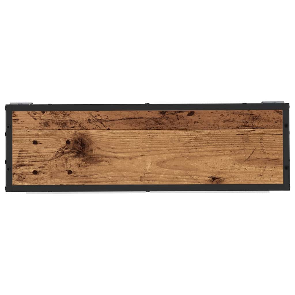 Wandregal mit Regal Wandmontiert Altholz 65 x 20 x 60 cm